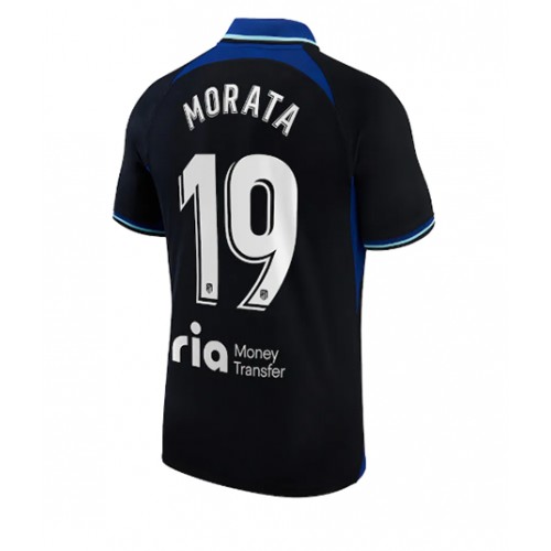 Dres Atletico Madrid Alvaro Morata #19 Gostujuci 2022-23 Kratak Rukav